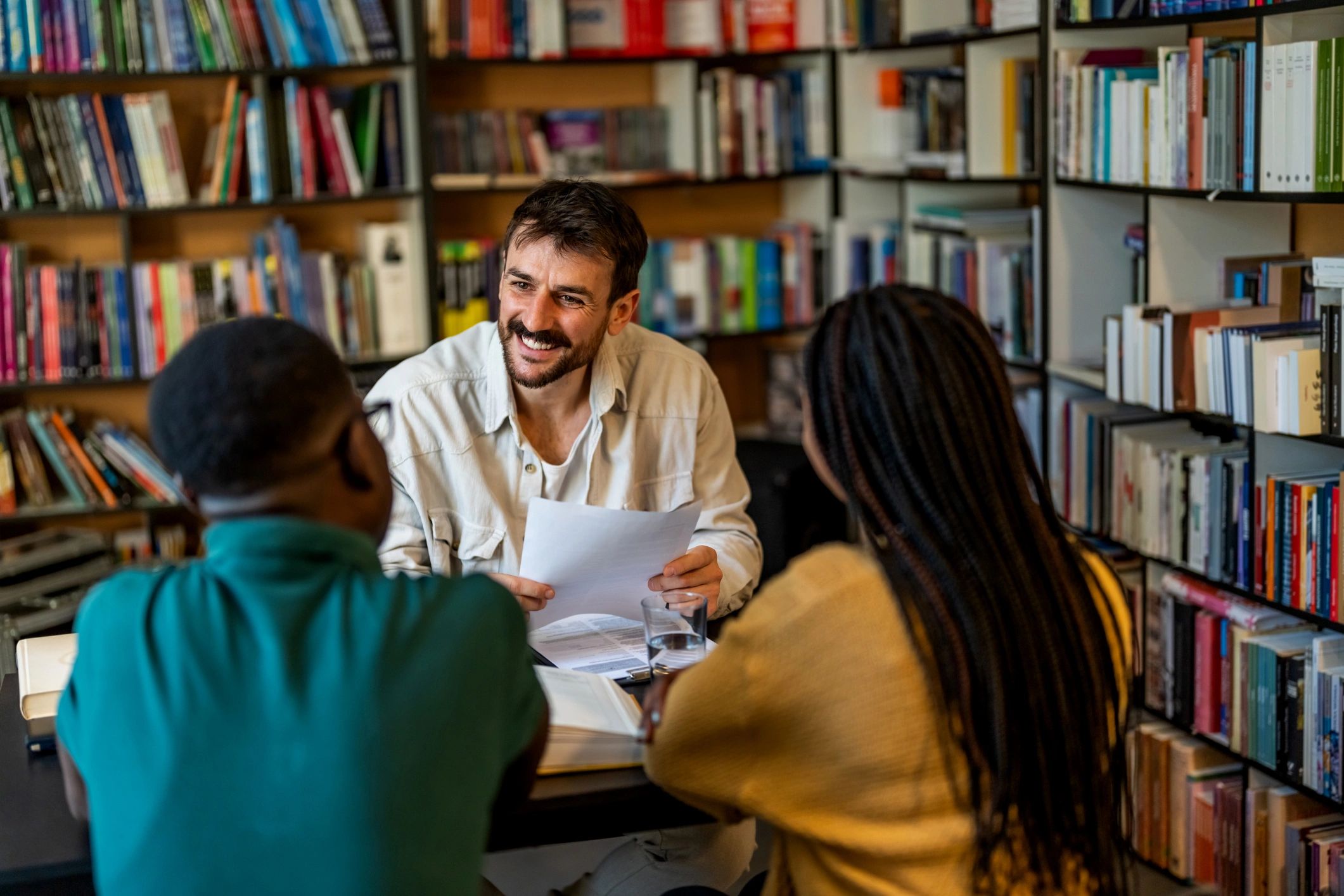 Professional legal consultation with clients
